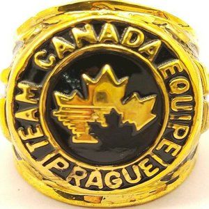 USA Team Canada Equipe Prague 1985 Golden Ring